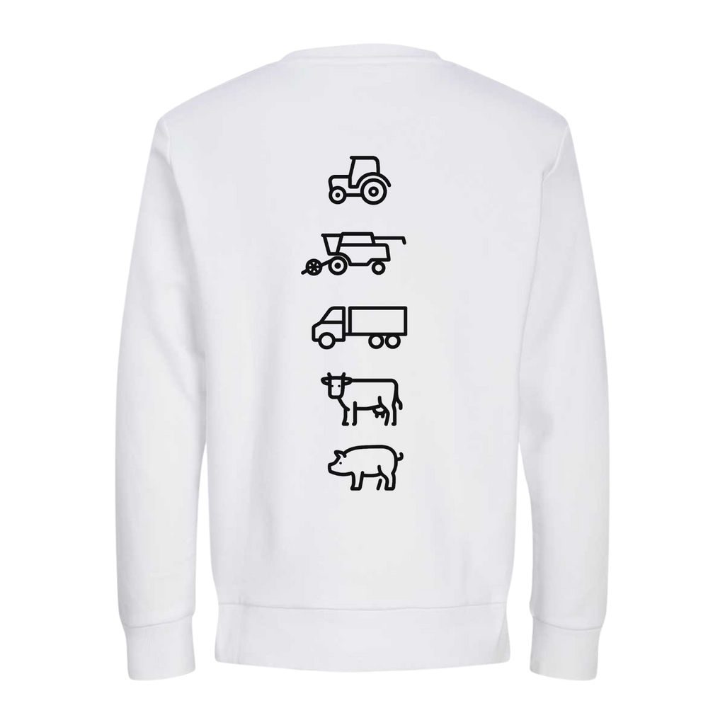 Agri Crew Sweatshirt "Herzschlag" mit Symbolen