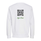 Agri Crew Sweatshirt "Herzschlag" mit Backprint QR+Text