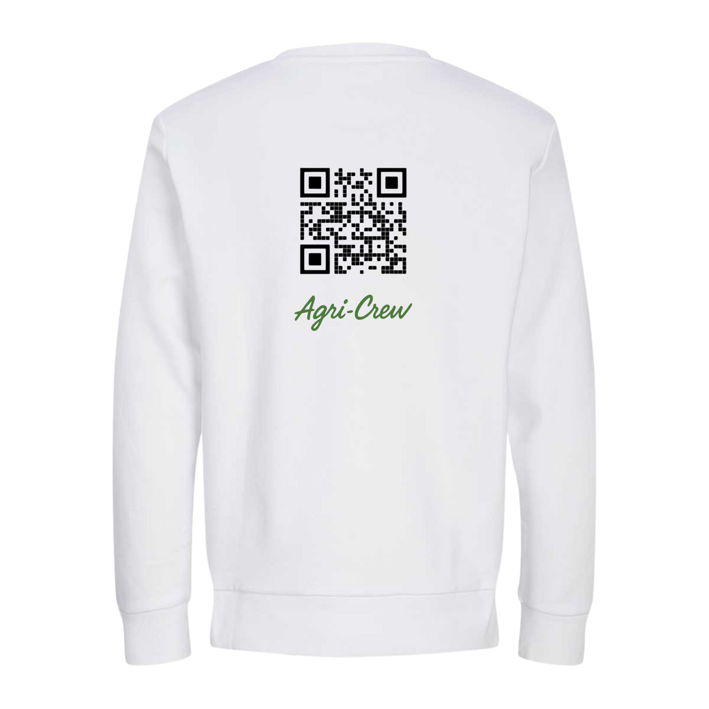 Agri Crew Sweatshirt "Original" mit Backprint QR+Schrift