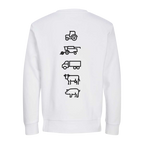 Agri Crew Sweatshirt "Original" mit Backprint Symbole