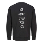 Agri Crew Sweatshirt "Original" mit Backprint Symbole