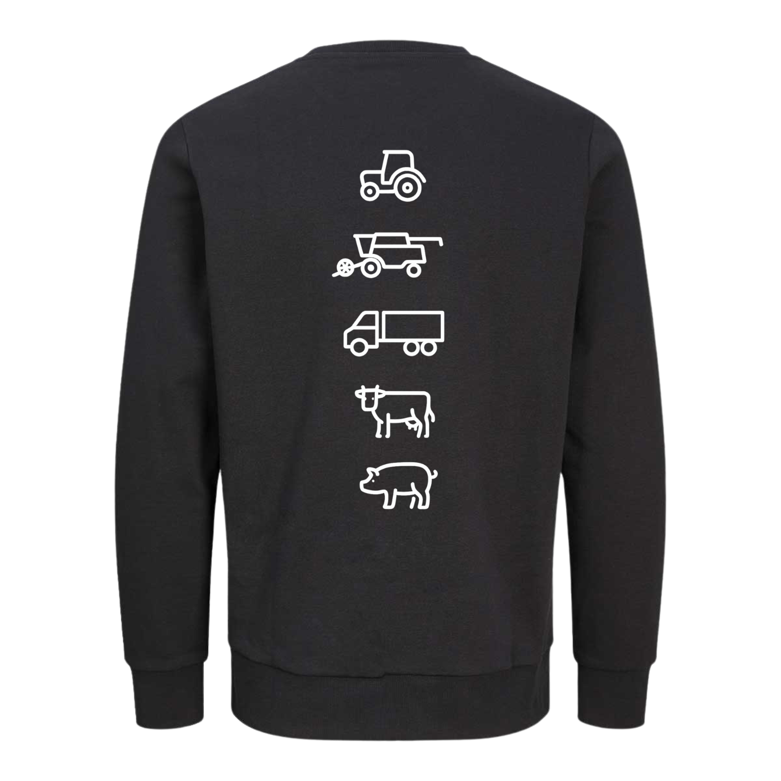 Agri Crew Sweatshirt "Original" mit Backprint Symbole