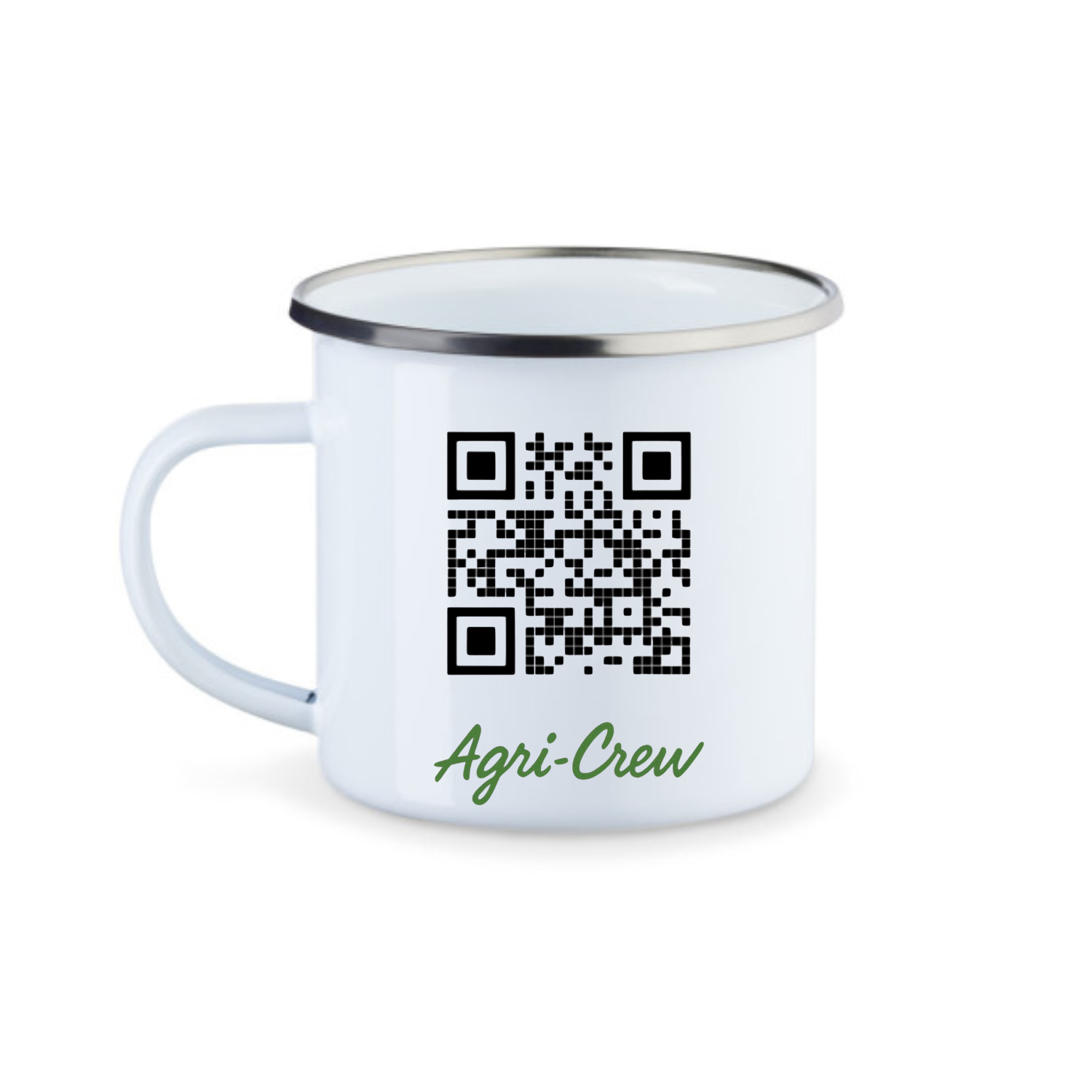 Agri Crew Emaille Tasse "Herzschlag"