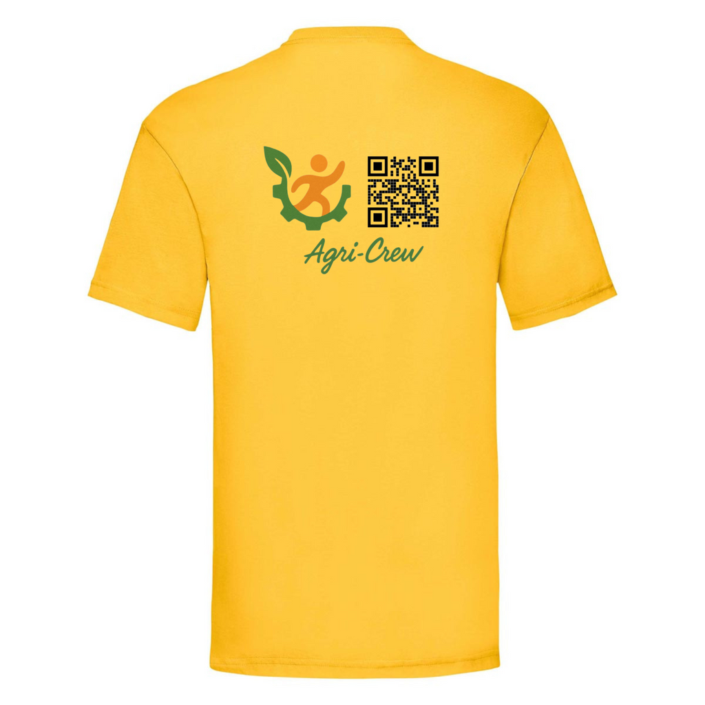Agri Crew T-shirt "Herzschlag" Backprint QR+Logo