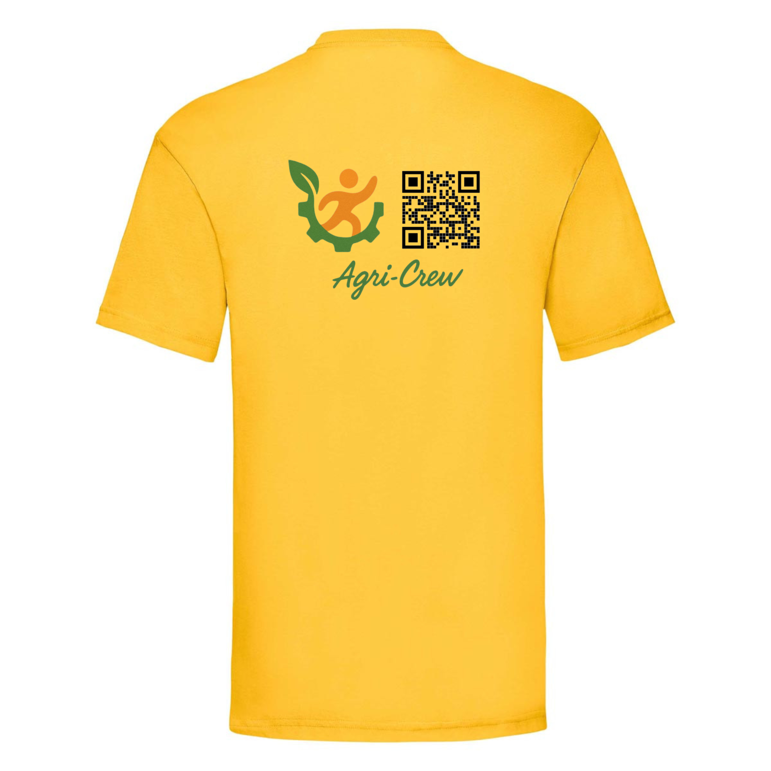 Agri Crew T-shirt "Herzschlag" Backprint QR+Logo