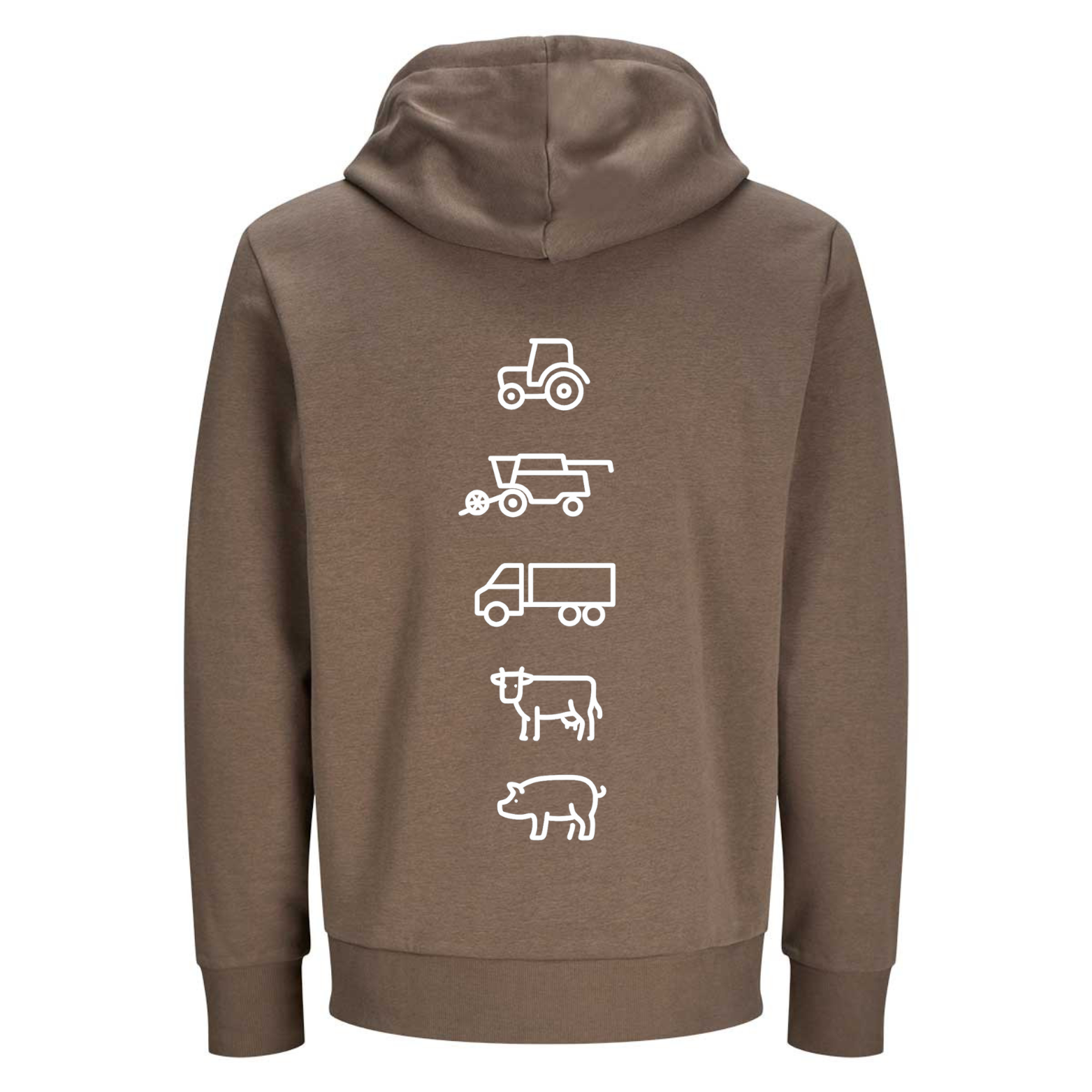 Agri - Crew Hoodie "Herzschlag" mit Symbolen