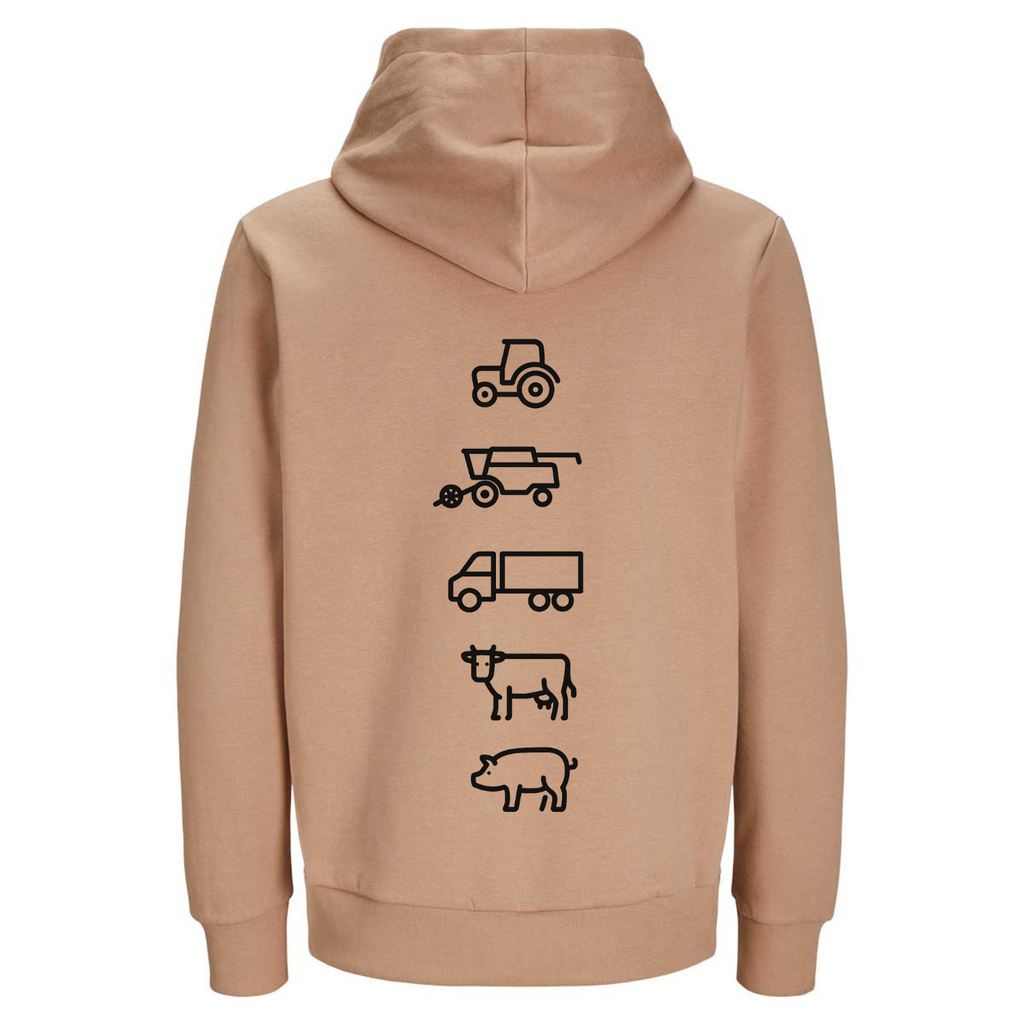 Agri - Crew Hoodie "Original" Backprint Symbole