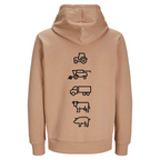 Agri - Crew Hoodie "Original" Backprint Symbole