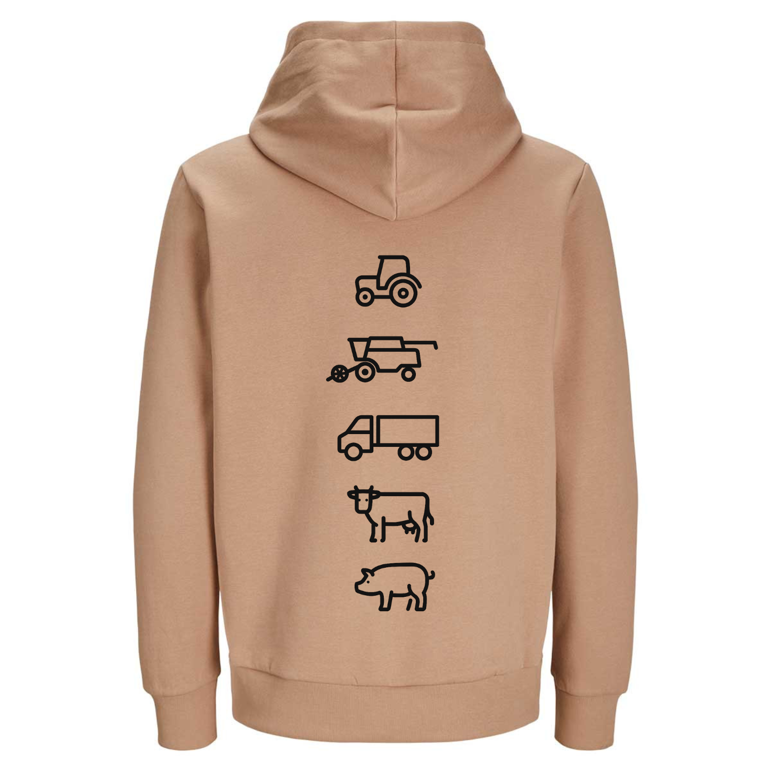 Agri - Crew Hoodie "Original" Backprint Symbole