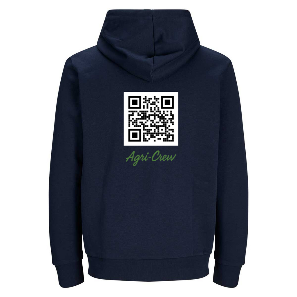 Agri - Crew Hoodie "Original" QR-Code Schriftzug