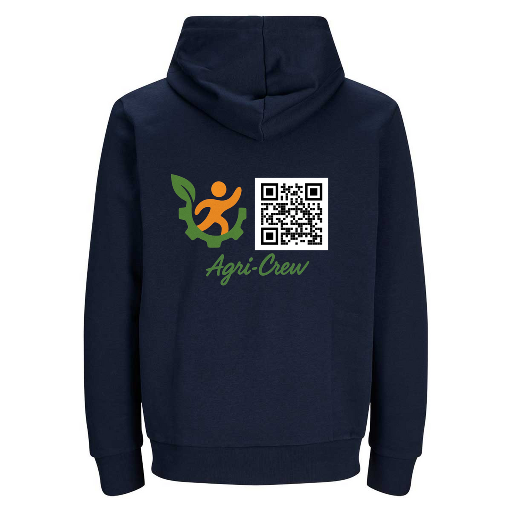 Agri - Crew Hoodie "Original" ink. QR-Code