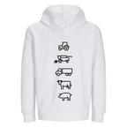 Agri - Crew Hoodie "Herzschlag" mit Symbolen