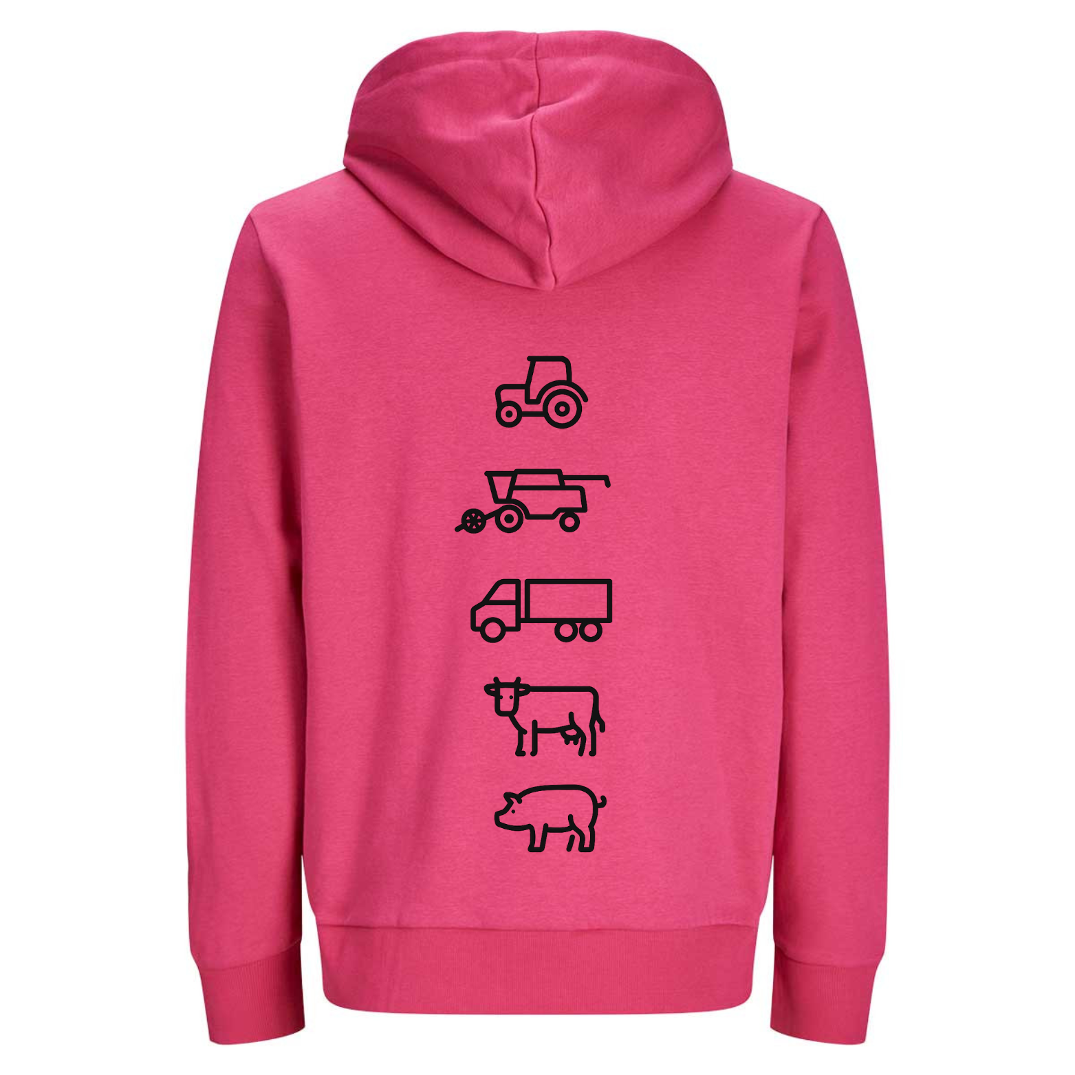 Agri - Crew Hoodie "Herzschlag" mit Symbolen