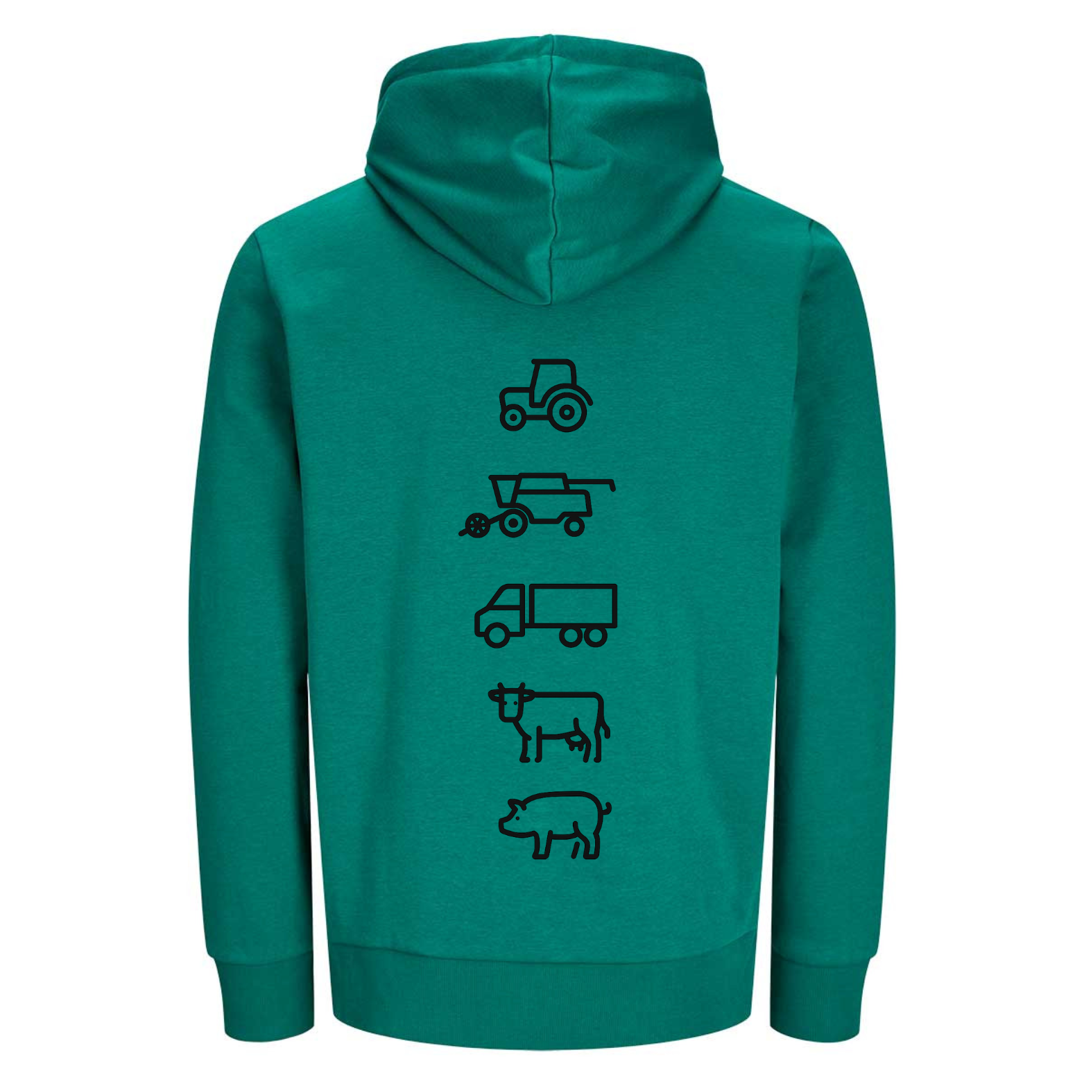 Agri - Crew Hoodie "Original" Backprint Symbole