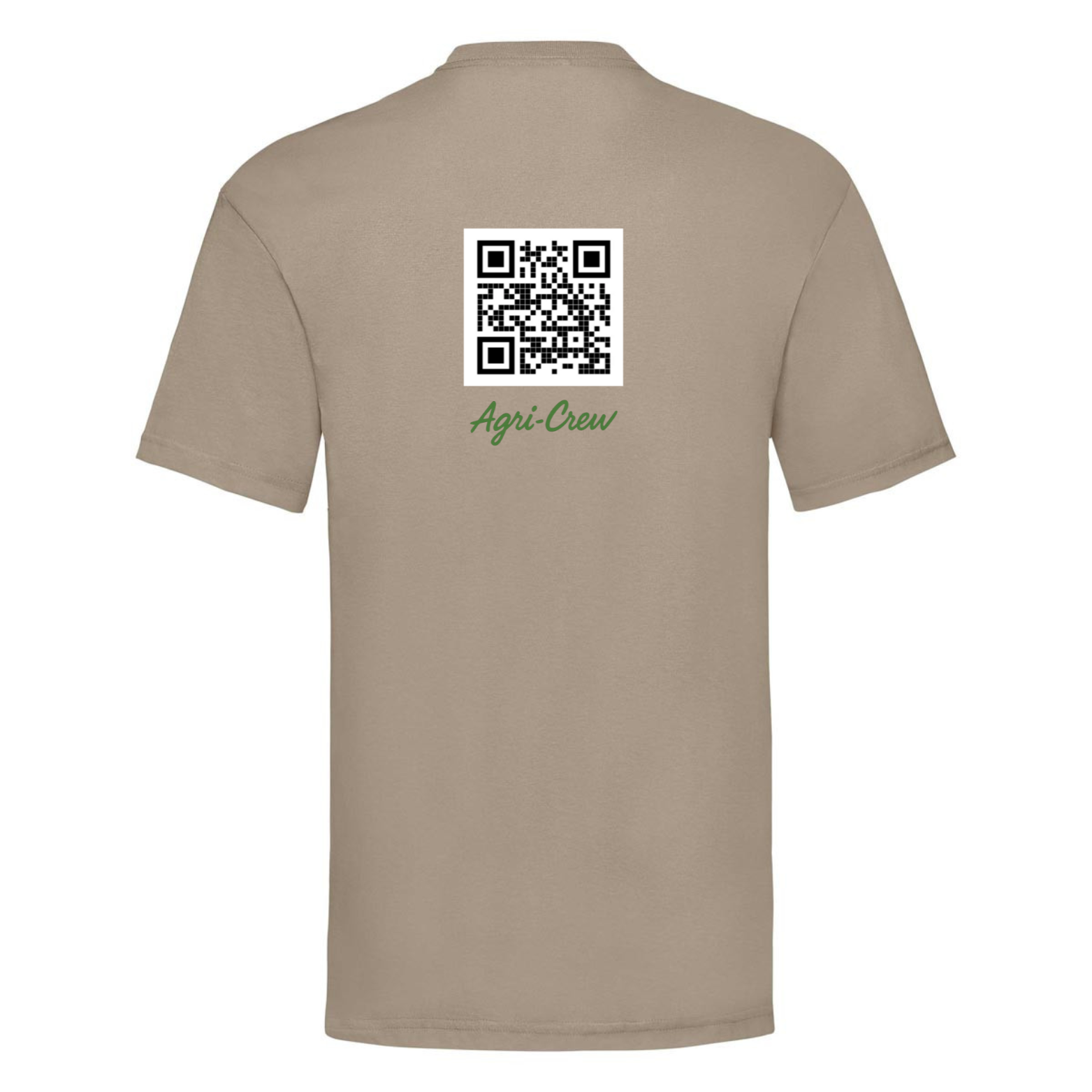 Agri Crew T-shirt "Herzschlag" Backprint QR+Text