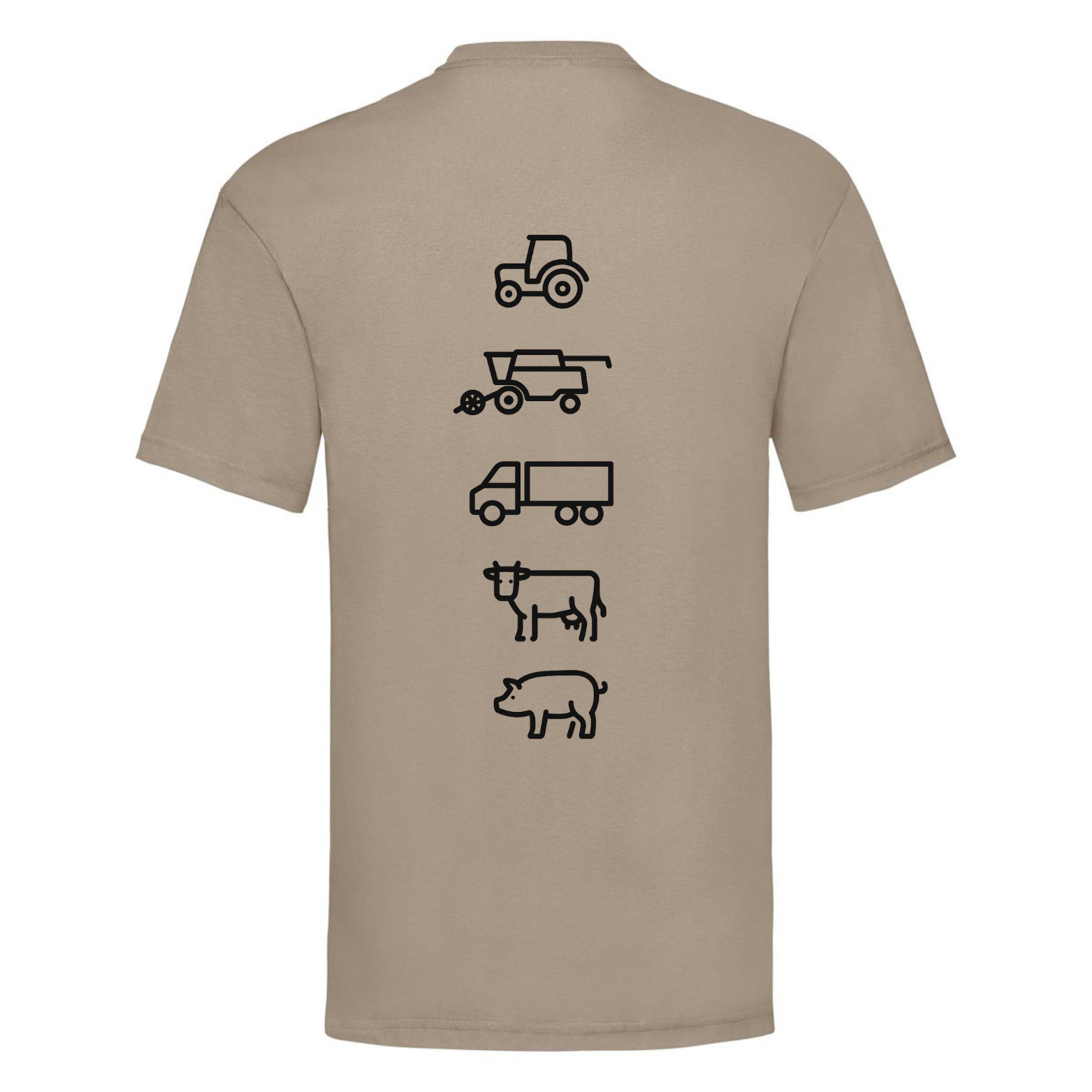 Agri Crew T-shirt "Original" Backprint Symbole