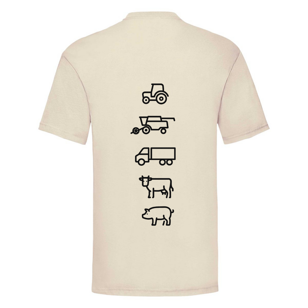 Agri Crew T-shirt "Original" Backprint Symbole