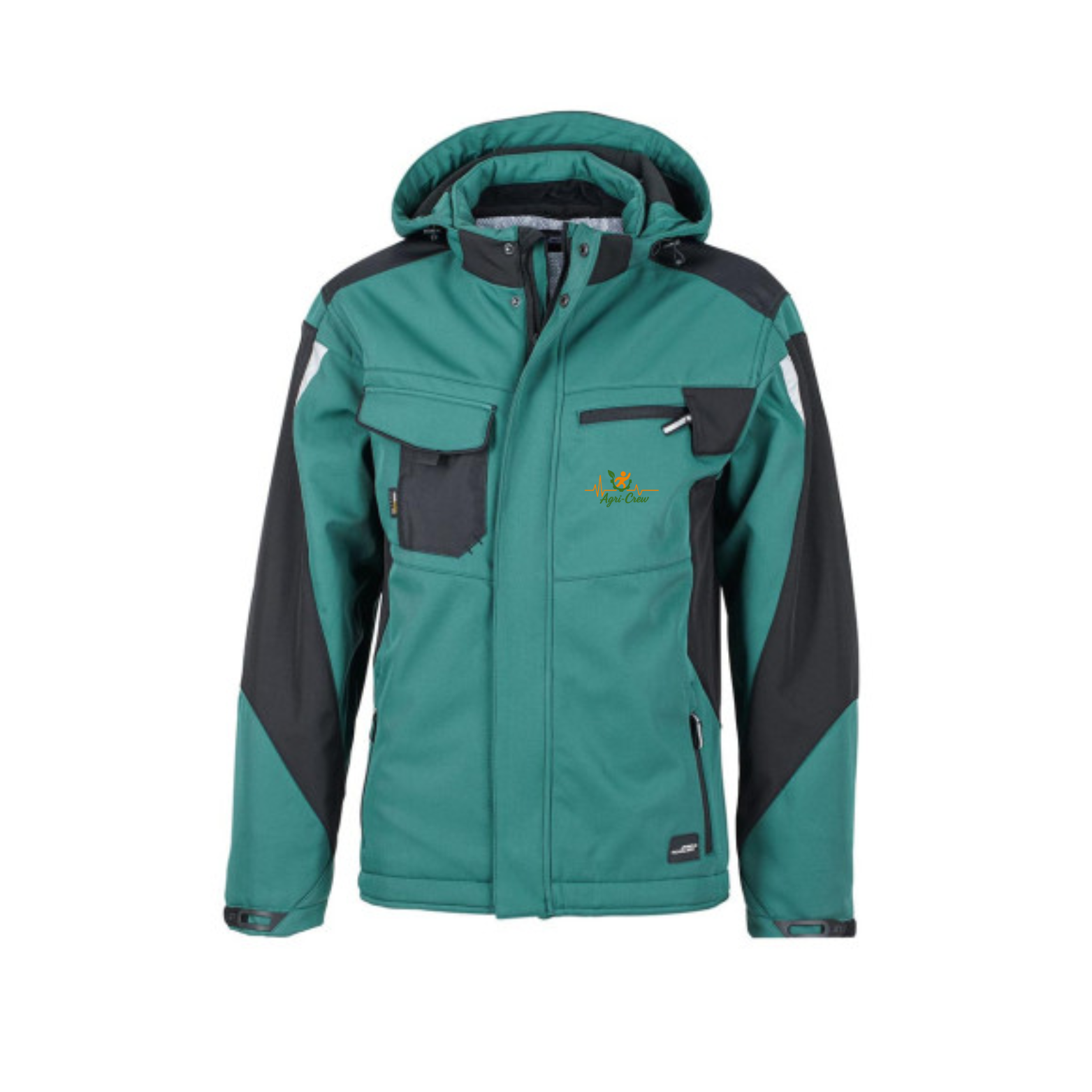 Agri Crew Winterjacke Backprint QR-Code