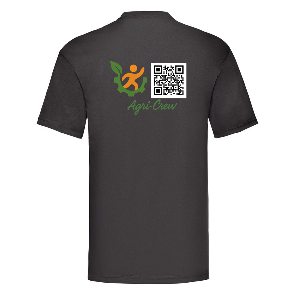 Agri Crew T-shirt "Herzschlag" Backprint QR+Logo