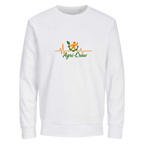 Agri Crew Sweatshirt "Herzschlag" mit Backprint QR+Logo