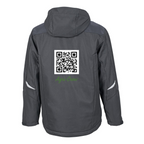 Agri Crew Winterjacke Backprint QR-Code