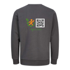 Agri Crew Sweatshirt "Herzschlag" mit Backprint QR+Logo