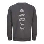 Agri Crew Sweatshirt "Original" mit Backprint Symbole