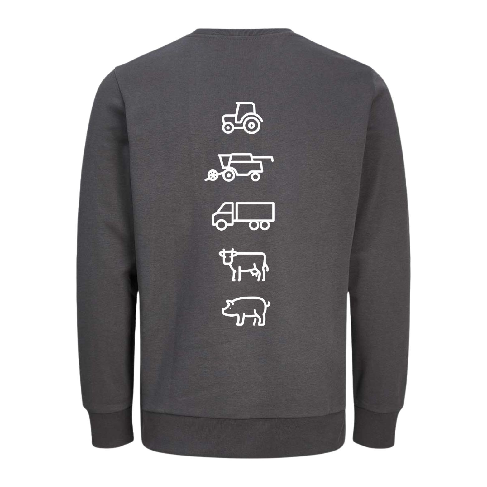 Agri Crew Sweatshirt "Original" mit Backprint Symbole