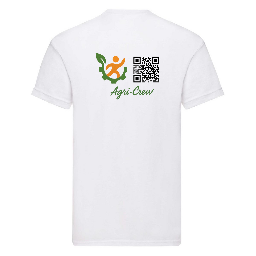 Agri Crew T-shirt "Herzschlag" Backprint QR+Logo