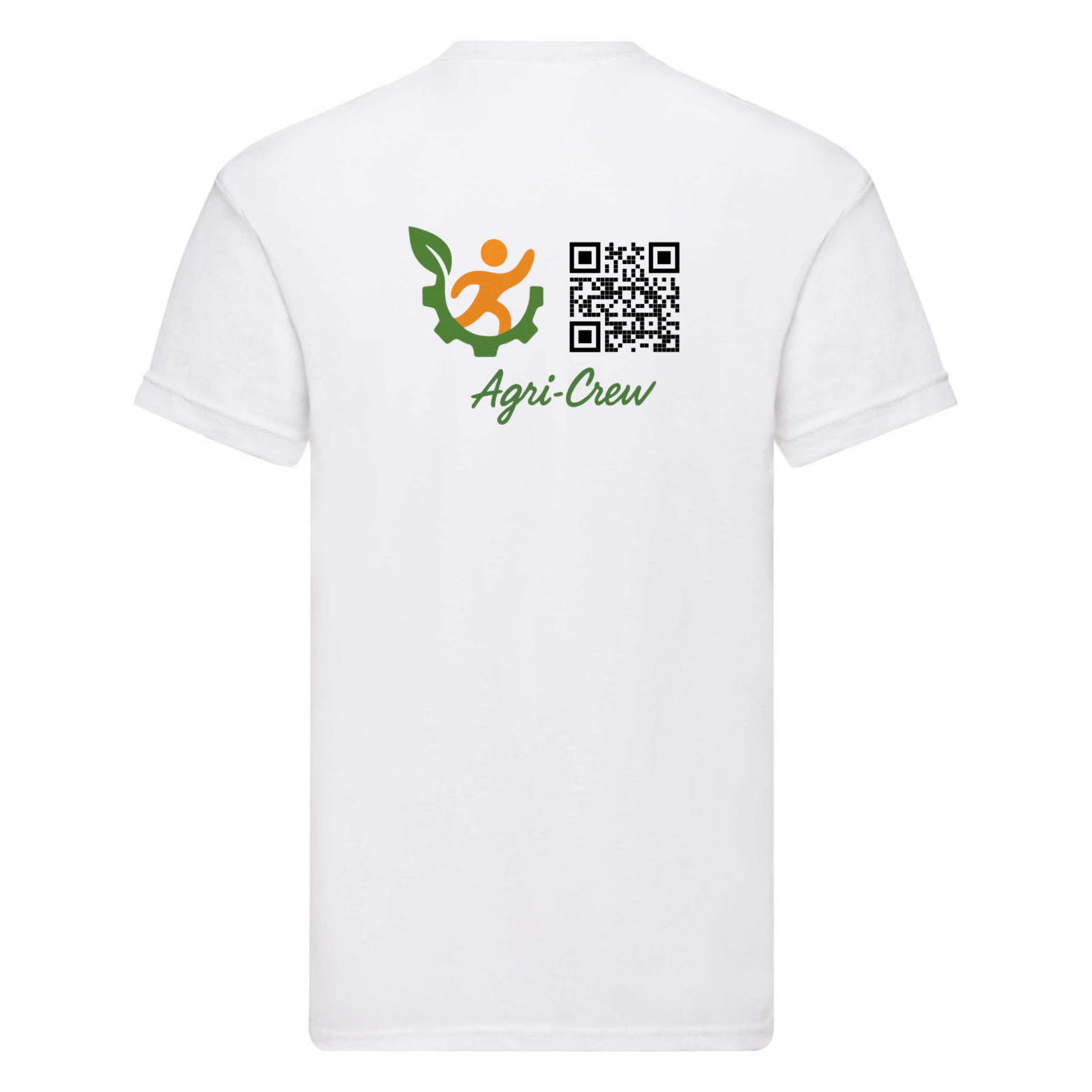 Agri Crew T-shirt "Herzschlag" Backprint QR+Logo