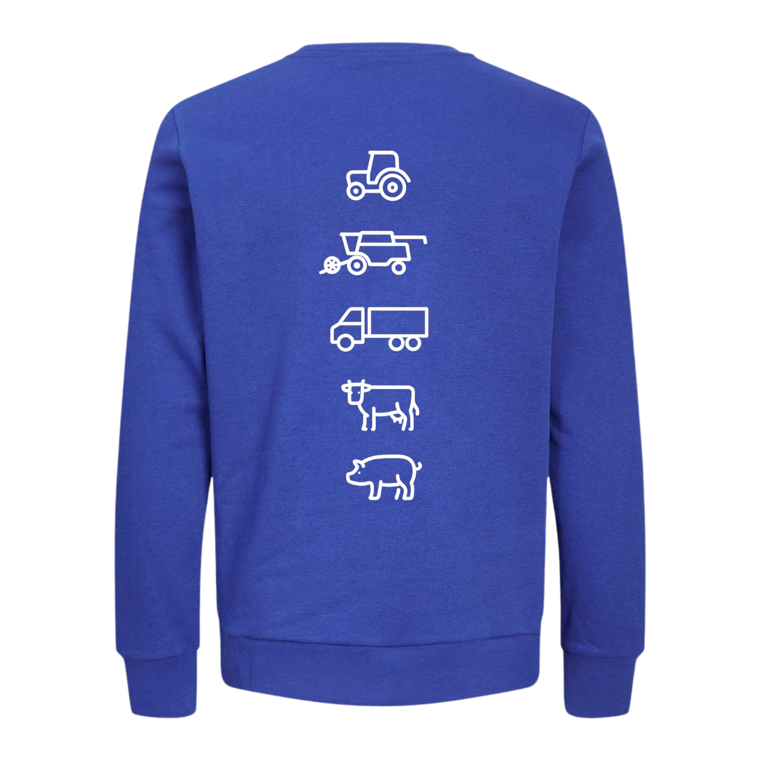 Agri Crew Sweatshirt "Original" mit Backprint Symbole