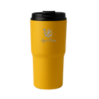 Agri Crew Thermobecher 550 ml – Dein Begleiter für Hof, Traktor & Alltag – mit Lasergravur Logo – in Schwarz, Weiß, Blau & Gelb