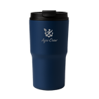 Agri Crew Thermobecher 550 ml – Dein Begleiter für Hof, Traktor & Alltag – mit Lasergravur Logo – in Schwarz, Weiß, Blau & Gelb